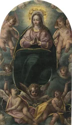 Virgen con ángeles
